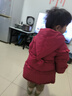 戴维贝拉（DAVE＆BELLA）白鸭绒儿童羽绒服保暖女童上衣冬装圣诞加厚小童外套宝宝衣服 浆果红【现货】 110 cm（建议身高100-110cm） 实拍图