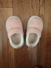 儿童棉拖鞋冬季包跟防水防滑小孩男女童拖鞋秋冬加绒保暖宝宝棉鞋 布粉色【小白底3.0CM】 34 -35码【内长21CM】 实拍图