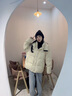 雪莱琼斯（Shelley Jones）白鸭绒羽绒服男冬季新款保暖加厚连帽羽绒衣日系潮牌宽松休闲外套 卡其色 XL 实拍图