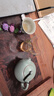祥业song杯子汝窑茶壶陶瓷功夫茶具石瓢壶汝瓷套装大号过滤家用小单壶 汝窑锔钉大西施壶单壶 300ml 实拍图