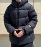 高梵【雷总同款】黑金鹅绒服机能4.0五格2024年反季短款男士羽绒服 高定骑士黑 XL 实拍图