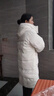 森马（Semir）90绒羽绒服女长款收腰显瘦冬季宽松连帽三防厚外套101724113055 实拍图