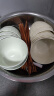 康琴（KANGQIN）奶油风陶瓷碗家用2024新款吃饭碗高颜值餐具面碗汤碗乔迁碗碟套装 4.7英寸饭碗 10件套 实拍图