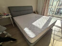 顾家家居（KUKA）京东独家家具卧室百搭耐磨简约奶油风头层黄牛皮双人大床DS8116B 8116【奢华版 云柔亲肤皮】暖烟灰1.8m 实拍图