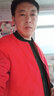 啄木鸟羽绒服男短款加厚外套男冬季新款商务简约上衣舒适防寒 红色 XL（125斤-138斤） 实拍图