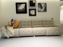 芝华仕（CHEERS）头等舱电动功能沙发客厅布艺小户型沙发云朵奶油风芝华士30202 3.45m-白-四座双电-A类五防猫抓布 延期发货（详询客服） 实拍图