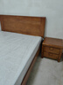 惠寻 京东自有品牌 床新中式全实木实木床1.5米单人床1.8米x2米双人床 床+20cm弹簧床垫+床头柜*2 1500mm*2000mm框架结构 实拍图