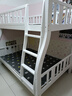 皓娜实木儿童上下床上下铺两层高低子母床小户型加厚多功能双人子母床 上下床 单梯款+床垫 上铺宽1.15米下铺宽1.35米 实拍图