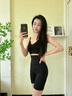婷美高腰收腹裤强力收小肚子提臀美体裤束腰显瘦打底塑形塑身裤女 黑M 实拍图