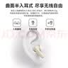 联想（Lenovo）蓝牙耳机真无线 半入耳舒适佩戴游戏运动音乐降噪耳机超长续航高清音质TC3309白色 实拍图