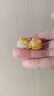 净心石【情人节礼物】A货翡翠貔貅吊坠男女款俏色黄翡瑞兽貔貅玉坠 实拍图