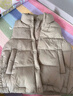 坦博尔羽绒服马甲女立领宽松短款外搭羽绒背心外套TD336006 奶茶棕 170  实拍图