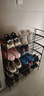 简易鞋架出租屋门口结实特价多层置物架家用学生多功能收纳架鞋柜 5层黑色【长80CM】 实拍图