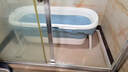 益伟泡澡桶大人可折叠浴缸全身成人洗澡大号加厚浴桶家用沐浴儿童澡盆 1.46米【无盖+靠垫+按摩滚轮】 实拍图