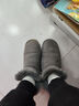 红蜻蜓雪地靴冬款厚底羊毛加绒短靴女鞋防寒保暖女雪地女棉鞋WLC43471 灰色 38 实拍图