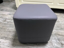 铭冠尚森皮革矮凳家用简约沙发凳卧室化妆椅客厅方凳软包小板凳家用小凳子 单个灰色35*35*35cm 整装 实拍图