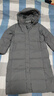 雪中飞女士羽绒服长款冬季加厚过膝保暖美拉德连帽休闲百搭潮流羽绒外套 灰色 M (160) 实拍图