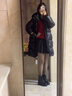 高梵黑金鹅绒服先锋3.0亮面6格羽绒服男女同款冬季厚外套 黑色 S  实拍图