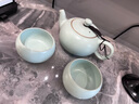 东道汝窑河南非遗 福缘茶具套装 陶瓷功夫茶具汝瓷高端茶具整套礼盒装 福缘一壶二杯组 3件套【25款】 实拍图