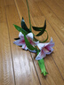 花艺赫家饰仿真花百合高枝装饰花假花绢花客厅摆设餐桌高档花艺干花花束摆件 100cm粉色手感百合花【一支】 实拍图