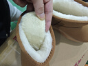 斐月伽厚底雪地靴女加绒加厚2024冬季新款皮毛一体短筒防滑百搭保暖棉鞋 卡其棕 38 实拍图