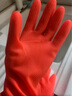 巧姨橡胶手套加长保暖一体植绒洗碗洗衣服女手套加长款 30cm短植绒+38cm加绒 L(大码) 实拍图