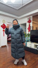 京东京造羽绒服男款秋冬休闲90绒舒适百搭长款宽松连帽保暖外套 灰色 M 实拍图