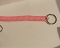 钥匙链彩色电话线弹力钥匙扣防丢失包包手机绳可伸缩塑料弹簧扣绳 【随机颜色】1个 实拍图
