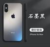 新爵 苹果x手机壳磨砂玻璃iphone xs max xr抗指纹镜头全包硅胶防摔超薄轻薄直角边 苹果xsmax【石墨黑】磨砂玻璃 实拍图