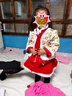 贝婴初（BEIYINGCHU）汉服女童新年衣服儿童中国风马年唐装过年宝宝拜年服2026年新款 上袄+裙子+头饰 110 （建议身高95-105） 实拍图