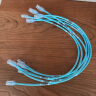 PANDUIT 泛达超六类细网线CAT6A类跳线家用电脑宽带POE监控万兆高速成品线 冰湖蓝 0.5米 实拍图