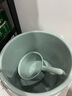 美宜水桶 带盖加厚大号桶塑料桶家用手提水桶学校宿舍学生居家提水桶 三件套水桶盆瓢浅蓝16L 实拍图