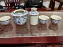 兮元记米黄汝窑温酒器套装烫酒壶家用暖酒热酒壶陶瓷白酒黄酒酒杯酒器 繁花米黄汝窑圆悦温酒器套装（一壶三杯）【简装】 实拍图