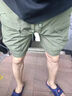 曼迪尚工装短裤男夏季新款休闲中裤宽松直筒运动休闲五分裤日系速 绿色 L 【100-120斤】 实拍图