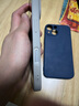 品胜 适用苹果13mini手机壳iphone13mini柔性液态保护套全包防摔13mini超薄软壳直边手机壳 蓝色 实拍图