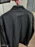罗蒙（ROMON）外套男潮流夹克男士行政商务休闲立领棒球服上衣加绒黑色XL 实拍图