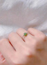 中国黄金 S925银小碧玉戒指女和田玉手环首饰品实用生日礼物女生送女友 【浪漫玫瑰礼盒】*八仓发货*当/次日达 实拍图