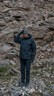 KAILAS凯乐石阿斯本硬壳羽绒服男700蓬鹅绒石墨烯保暖FLT 3L防水冲锋衣 玄青黑 M 实拍图