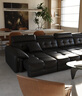 酷比得电动沙发床意式极简三人位小户型多功能伸缩真皮沙发客厅 【接触面】S级头层牛皮双人位2.45米.双功能 实拍图