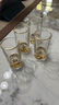 品喻（PINYU）白酒杯家用玻璃酒杯啤酒一口杯烈酒杯二两洋酒杯方形70ml小号6个 实拍图