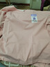 100%棉单件睡衣女春秋长袖纯棉薄款圆领全棉T恤上衣家居服上装 126-豆粉 XL ：115-130斤 实拍图