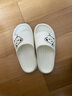 安尚芬 夏季凉拖鞋女居家可爱卡通EVA轻柔踩屎感浴室户外耐磨情侣拖鞋男 白色 38-39 (245mm) 适合37-38 实拍图