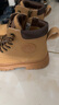 百丽童鞋秋冬靴子中大童马丁靴短靴男女童儿童英伦皮靴 驼色31码 实拍图