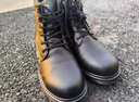 蓝鸥盾劳保鞋男士冬季高帮加绒棉鞋防砸钢包头防刺安全工作鞋D1118N 38 实拍图