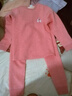 多妙屋女童保暖内衣套装儿童加绒加厚纯棉宝宝秋衣秋裤全棉男童大童睡衣 【寒冬款】深粉【全身加绒】 140 （参考身高135~145cm） 实拍图