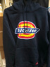 dickies情侣款logo印花连帽卫衣DK007060  黑色 2XL 实拍图
