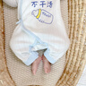 优奇婴儿衣服春秋新款连体衣纯棉宝宝秋款哈衣全棉内衣新生儿睡衣爬服 春秋【纯棉】萌新绿 80cm 实拍图