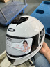 野马（YEMA）摩托车头盔电动车全盔男女士四季机车3C认证成人骑行电瓶车安全帽 陶瓷白-透明镜 透明镜片 实拍图