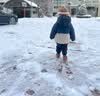 ABC KIDS儿童雪地靴冬季加绒男童休闲鞋女童防滑棉靴 黄色 27码内长167  实拍图