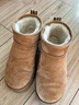 热风（Hotwind）雪地靴女士秋冬新款暖绒一脚蹬松糕厚底增高休闲短筒靴子加厚棉鞋 02棕色 40 实拍图